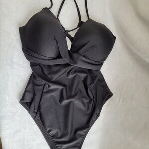 Cupshe Black One Piece Swim